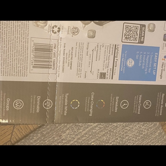 Feit Electric LED Smart Bulb 60W 2pk - Picture 9 of 9